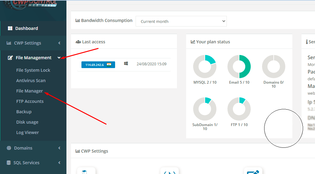 How to Unzip any zip file in cwp 