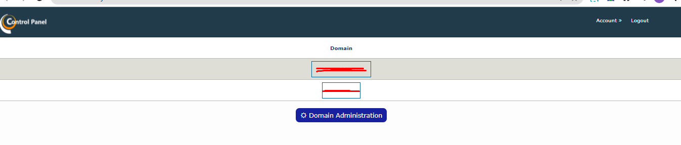 Select domain name