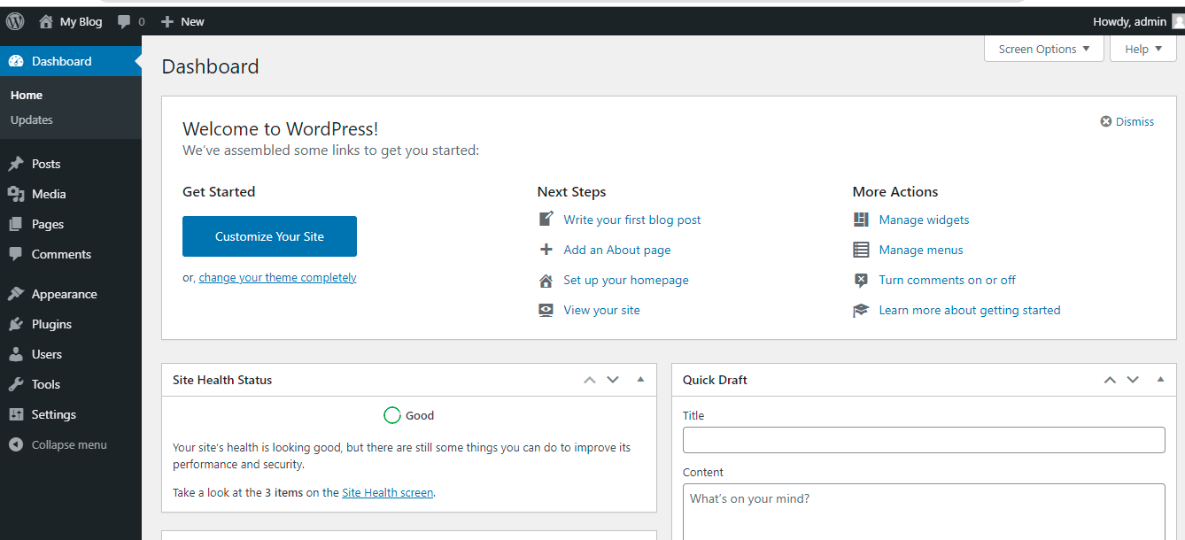 wordpress-dashboard